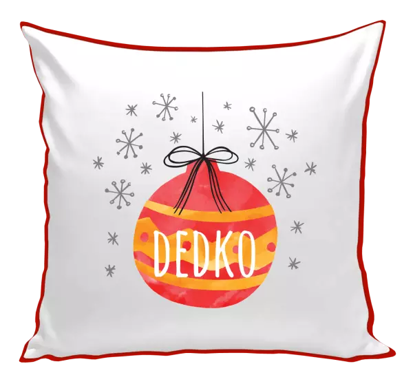 Vianočný vankúš Vianočná ozdoba - dedko