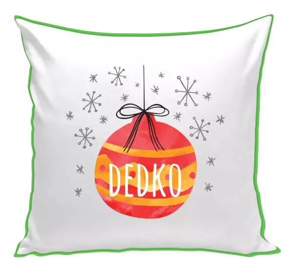 Vianočný vankúš Vianočná ozdoba - dedko