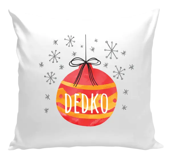 Vianočný vankúš Vianočná ozdoba - dedko