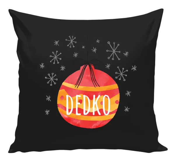 Vianočný vankúš Vianočná ozdoba - dedko