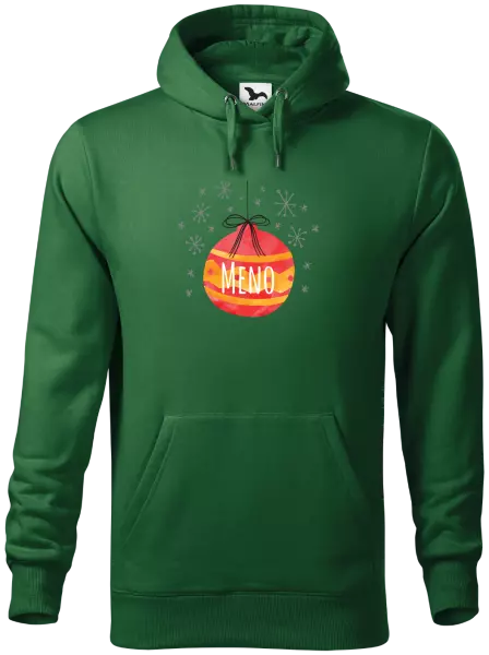 Pánska mikina Vianočná ozdoba - meno 