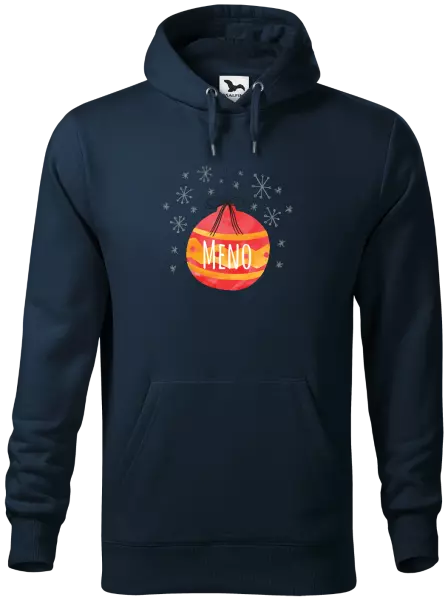 Pánska mikina Vianočná ozdoba - meno 