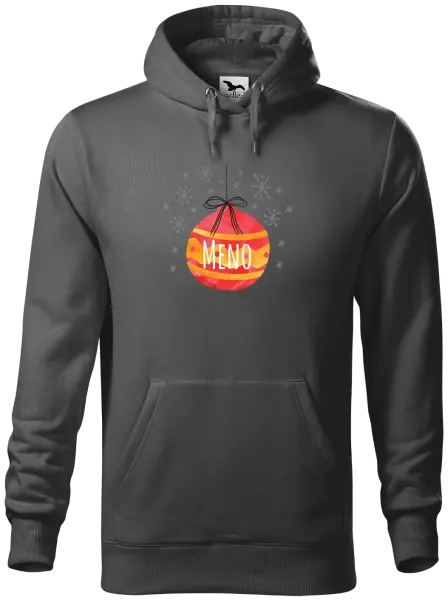 Pánska mikina Vianočná ozdoba - meno 