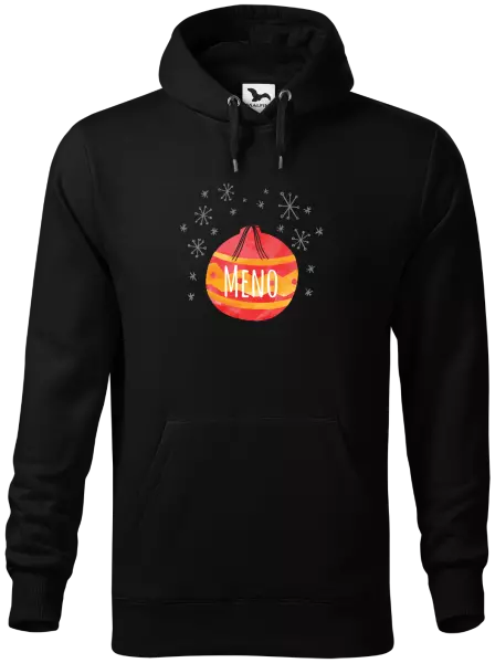 Pánska mikina Vianočná ozdoba - meno 