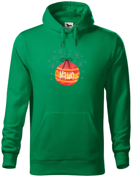 Pánska mikina Vianočná ozdoba - meno 