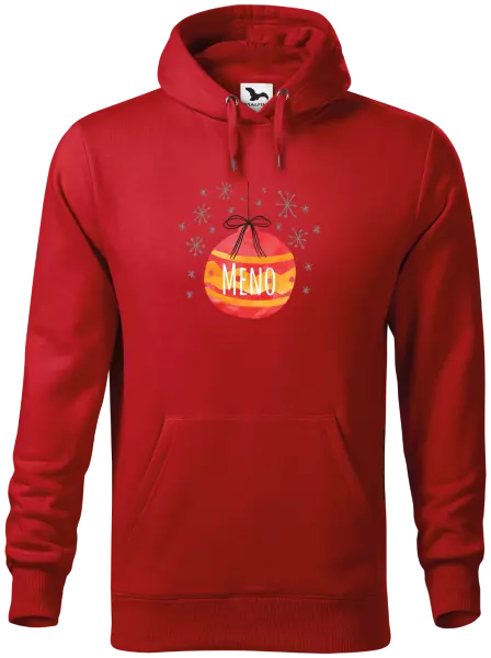 Pánska mikina Vianočná ozdoba - meno 