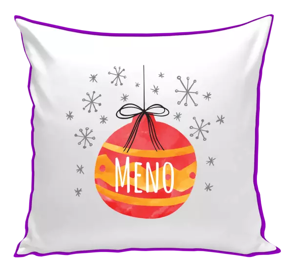 Vianočný vankúš Vianočná ozdoba - meno 