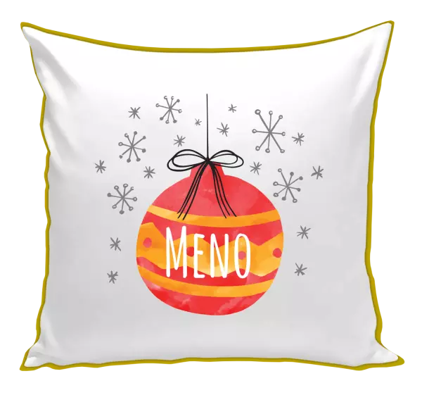 Vianočný vankúš Vianočná ozdoba - meno 