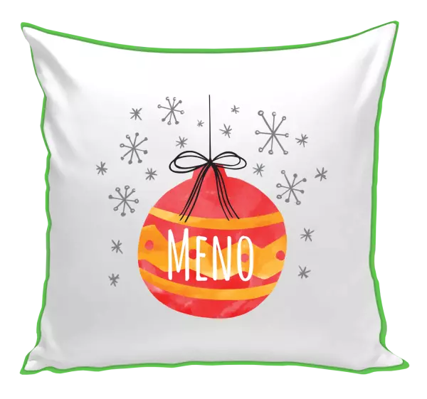 Vianočný vankúš Vianočná ozdoba - meno 