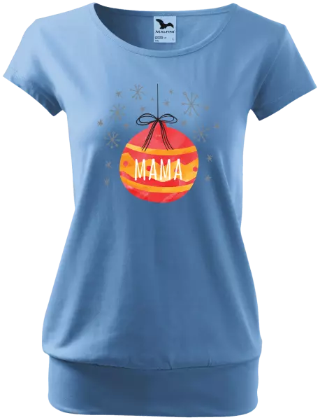 Dámske vianočné tričko Vianočná ozdoba - mama