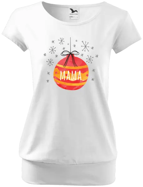 Dámske vianočné tričko Vianočná ozdoba - mama