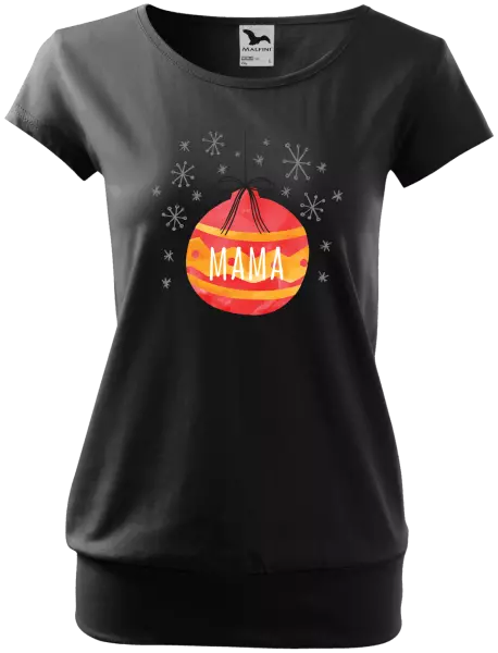 Dámske vianočné tričko Vianočná ozdoba - mama