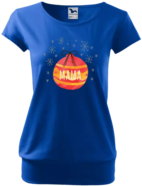 Dámske vianočné tričko Vianočná ozdoba - mama