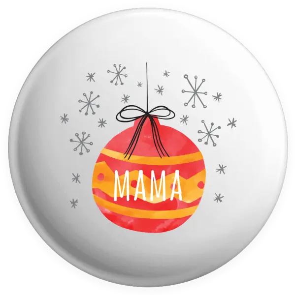 Placka Vianočná ozdoba - mama