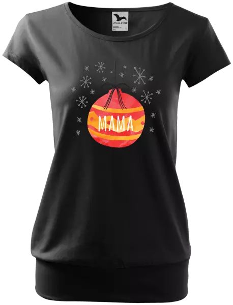 Vianočné tehotenské tričko Vianočná ozdoba - mama