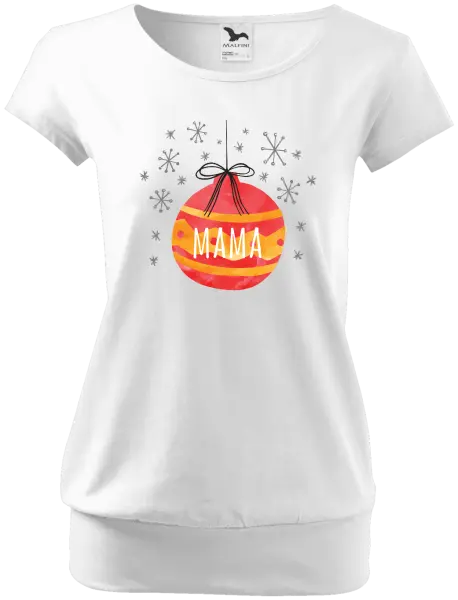 Vianočné tehotenské tričko Vianočná ozdoba - mama