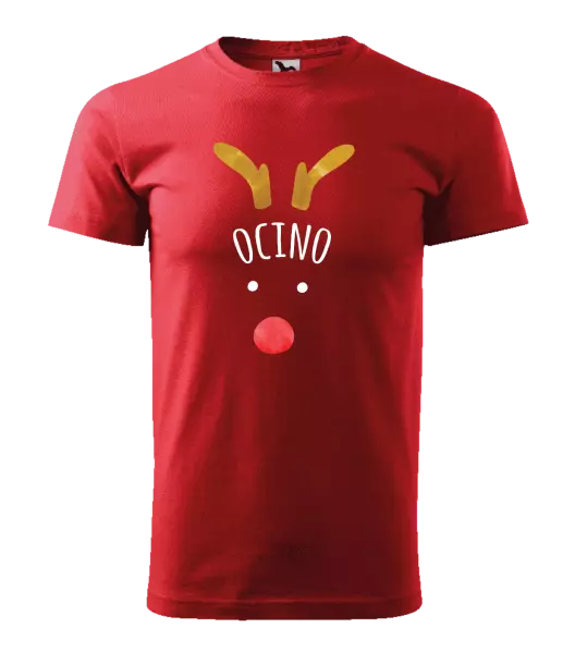 Pánske vianočné tričko Vianočný sob - ocino