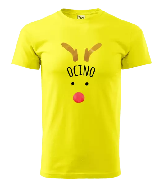 Pánske vianočné tričko Vianočný sob - ocino