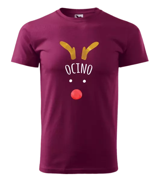 Pánske vianočné tričko Vianočný sob - ocino