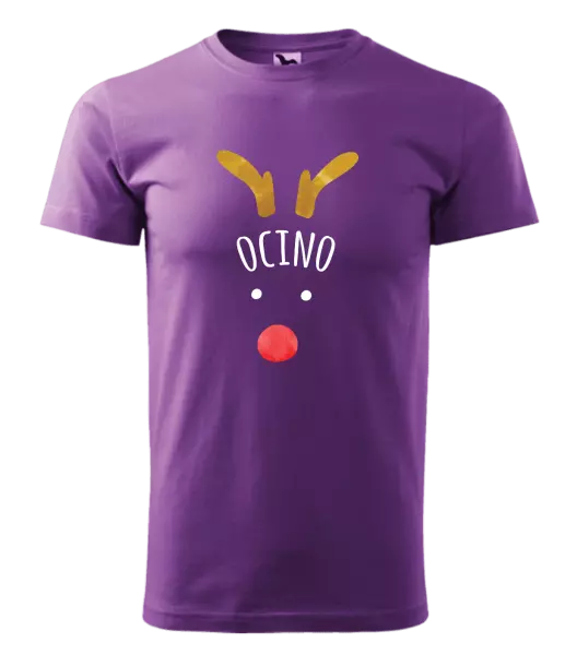 Pánske vianočné tričko Vianočný sob - ocino