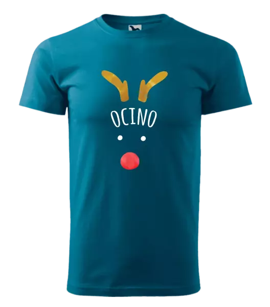 Pánske vianočné tričko Vianočný sob - ocino