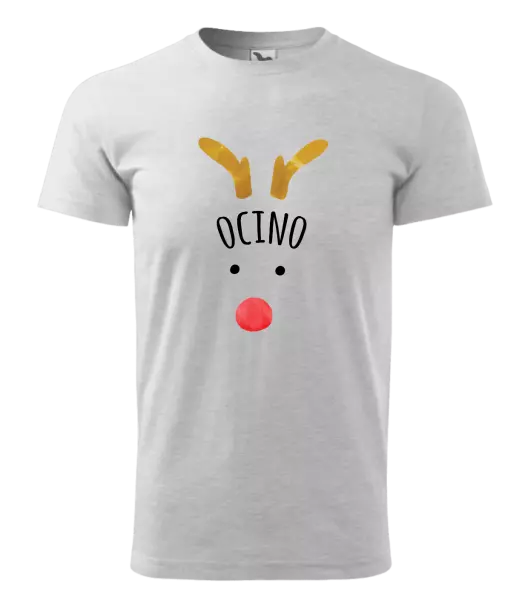 Pánske vianočné tričko Vianočný sob - ocino