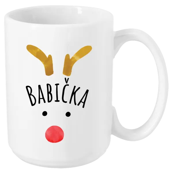 Vianočný hrnček Vianočný sob - babička