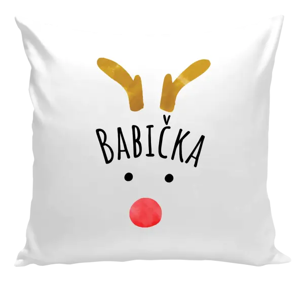 Vianočný vankúš Vianočný sob - babička