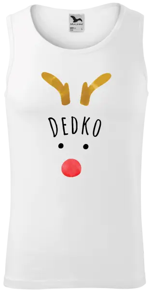 Pánske vianočné tielko Vianočný sob - dedko