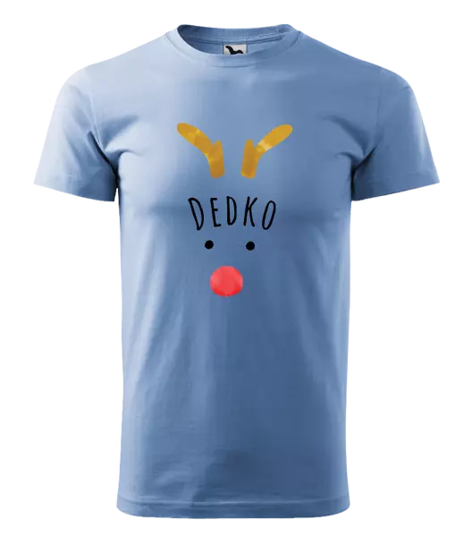 Pánske vianočné tričko Vianočný sob - dedko