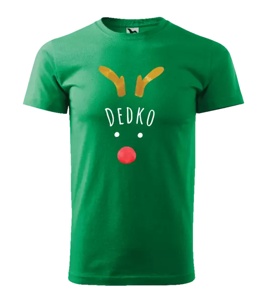 Pánske vianočné tričko Vianočný sob - dedko