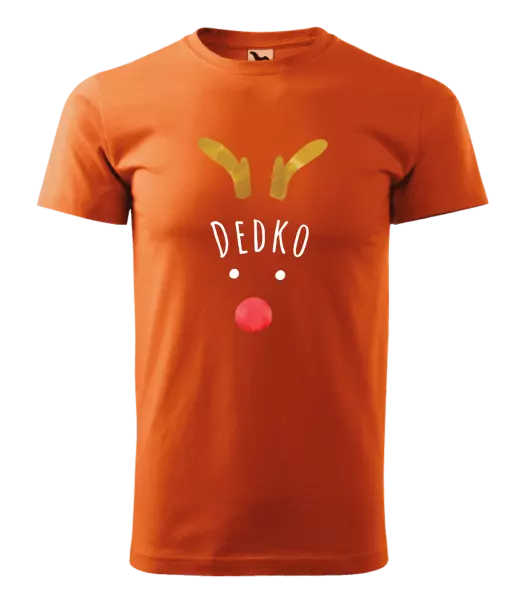 Pánske vianočné tričko Vianočný sob - dedko