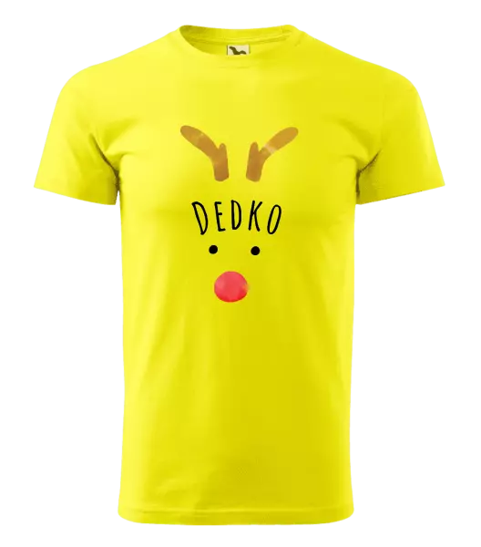 Pánske vianočné tričko Vianočný sob - dedko