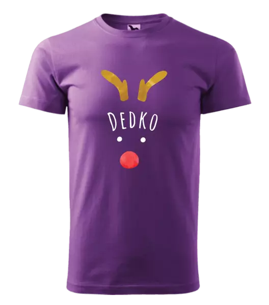 Pánske vianočné tričko Vianočný sob - dedko