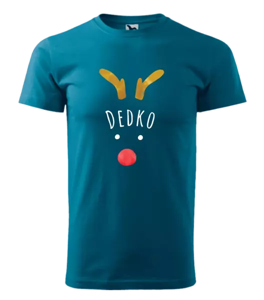 Pánske vianočné tričko Vianočný sob - dedko