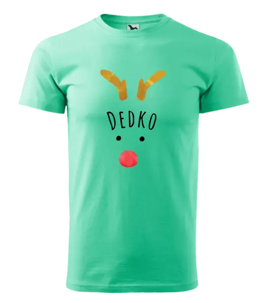 Pánske vianočné tričko Vianočný sob - dedko