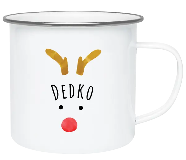 Vianočná plecháčik Vianočný sob - dedko