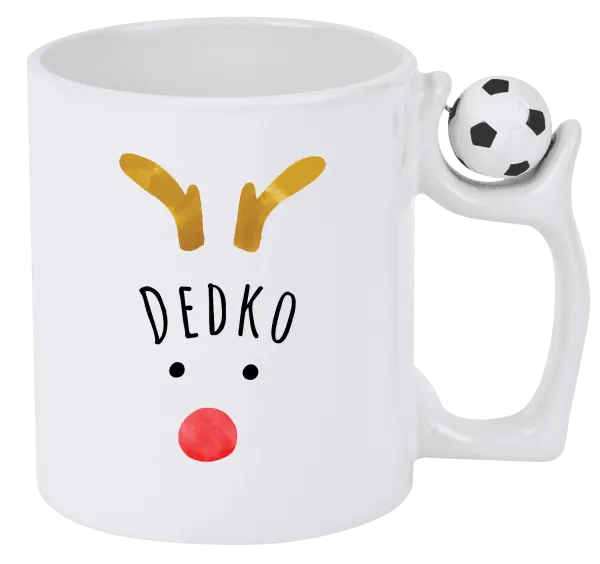 Vianočný hrnček Vianočný sob - dedko