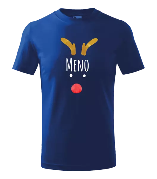 Detské vianočné tričko Vianočný sob - meno