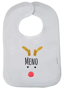 Detský podbradník Vianočný sob - meno