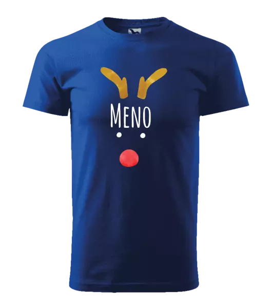 Pánske vianočné tričko Vianočný sob - meno