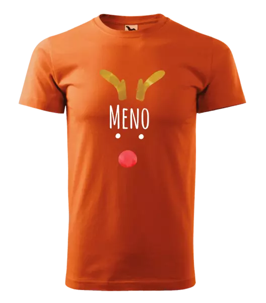 Pánske vianočné tričko Vianočný sob - meno