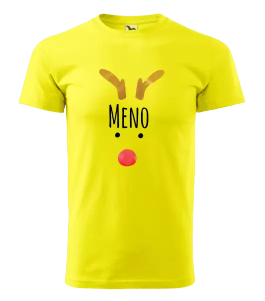 Pánske vianočné tričko Vianočný sob - meno