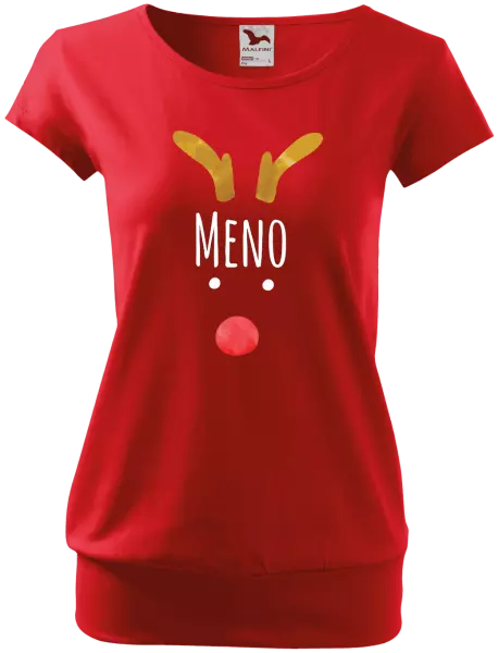 Vianočné tehotenské tričko Vianočný sob - meno