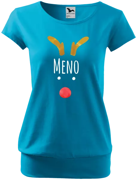 Vianočné tehotenské tričko Vianočný sob - meno