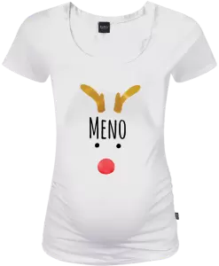 Vianočné tehotenské tričko Vianočný sob - meno