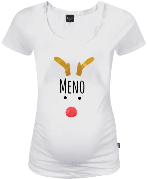 Vianočné tehotenské tričko Vianočný sob - meno