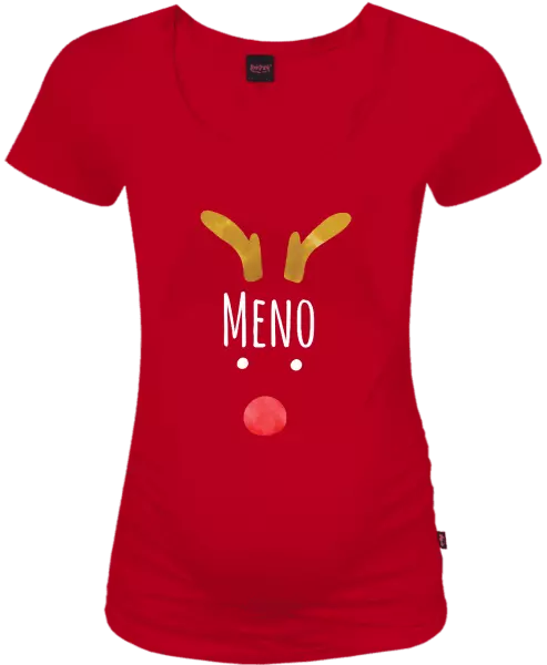 Vianočné tehotenské tričko Vianočný sob - meno