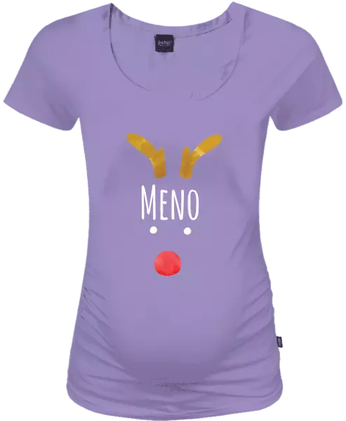 Vianočné tehotenské tričko Vianočný sob - meno