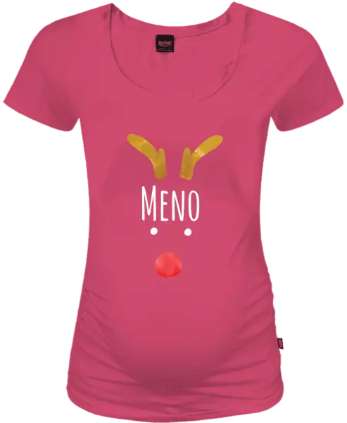 Vianočné tehotenské tričko Vianočný sob - meno